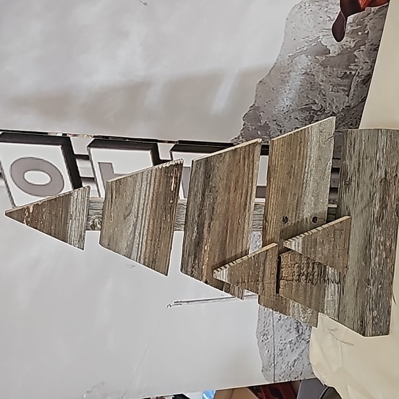 Reclaimed Wood Recycled Wood Christmas Trees Handmade - Picture 3 of 5